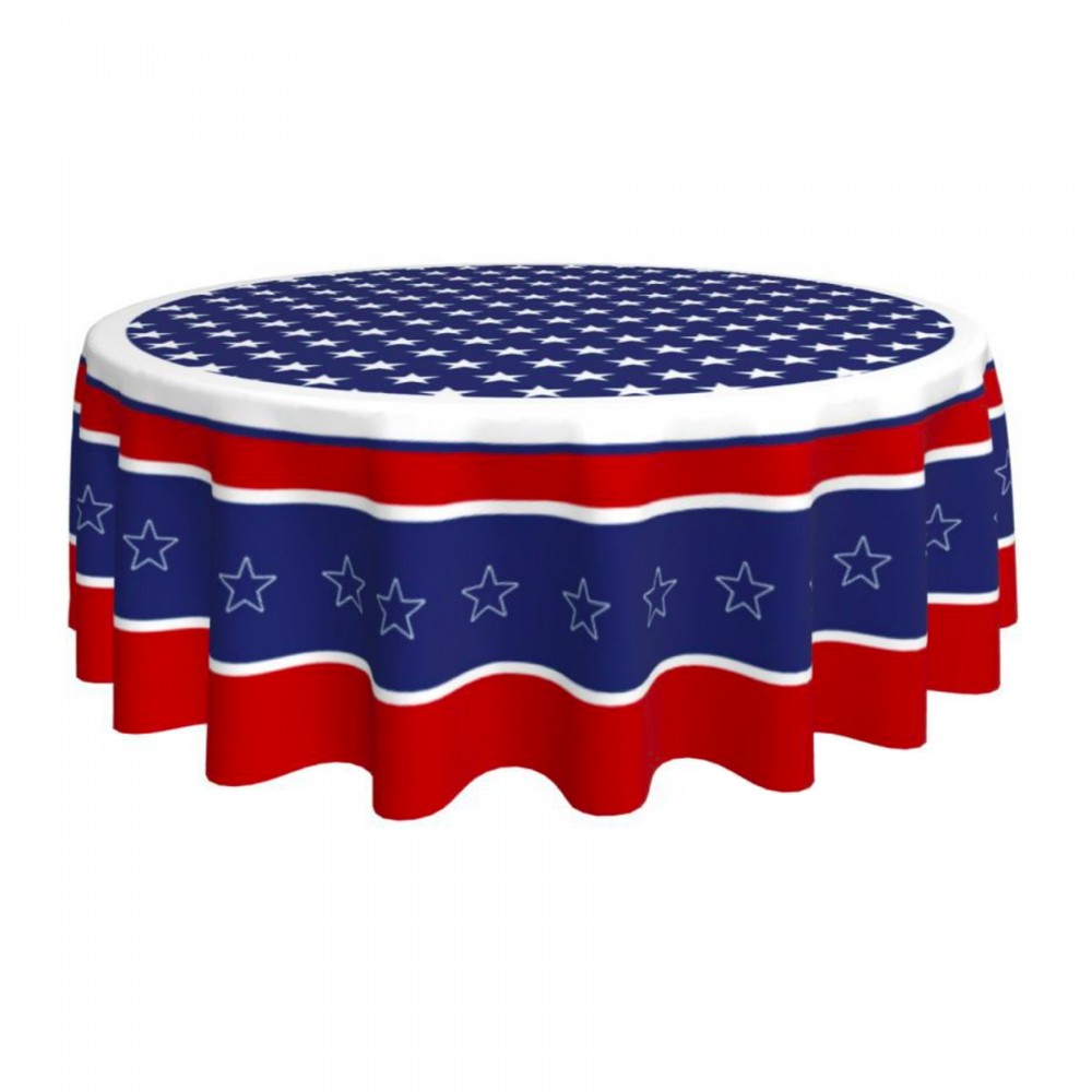 Full Color Round Table Covers 10' x 10' with Logo