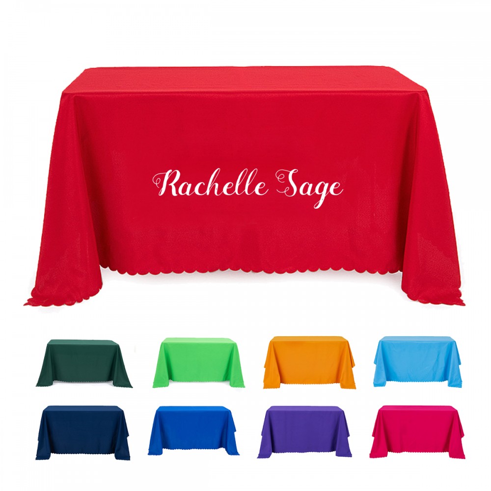Closed-Back Table Throw with Logo