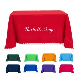 Closed-Back Table Throw with Logo  Closed-Back Table Throw with Logo