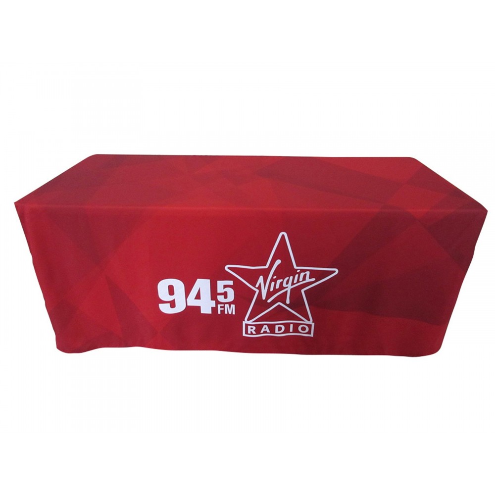Fitted Table Cover for 6' table, full color imprint with Logo