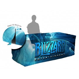 8' Fitted Table Cover w/Zipper - Full Digital Print with Logo  8