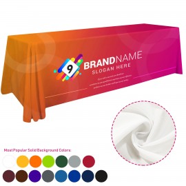 Personalized 8' Dye Sublimation Table Throw  Personalized 8