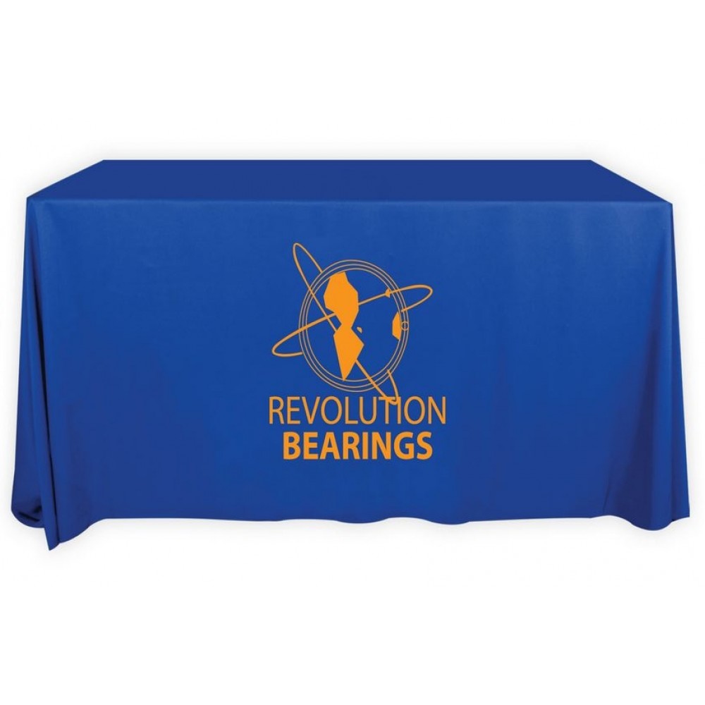 Exclusive Non-Woven Disposable 8' Table Cover (156"x90") Logo Branded Exclusive Non-Woven Disposable 8' Table Cover (156"x90") Logo Branded