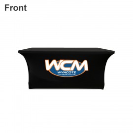 4Ft 3-Sided Stretch Table Cover with Logo