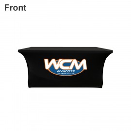 4Ft 3-Sided Stretch Table Cover with Logo  4Ft 3-Sided Stretch Table Cover with Logo