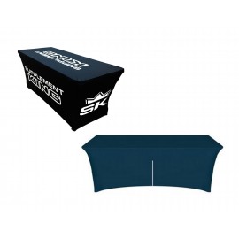 Heavy Duty Tablecloth STRETCH 4ft WITH ZIP WRINKLE FREE with Logo