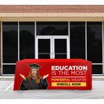 Promotional Premium Full Color Table Covers & Throws - 3 Sided (6' x 2.5')