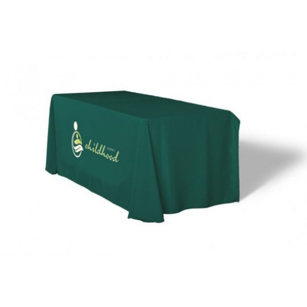 6 Ft. Economy Non-Fitted Table Cover with Logo