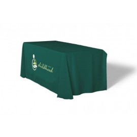 6 Ft. Economy Non-Fitted Table Cover with Logo
