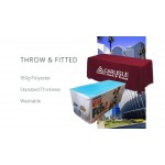 Logo Branded Economic Budget Table Cover Fitted 6' 3 side 160g Polyester