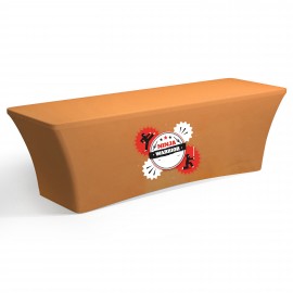 8' Standard Stretch-Fit Tablecloth (Full Color Dye Sublimation) with Logo