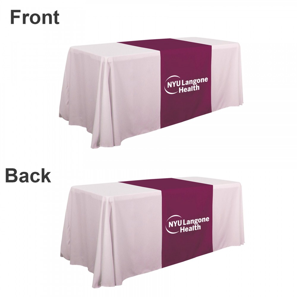 6 Ft Full Color Table Runner with Logo