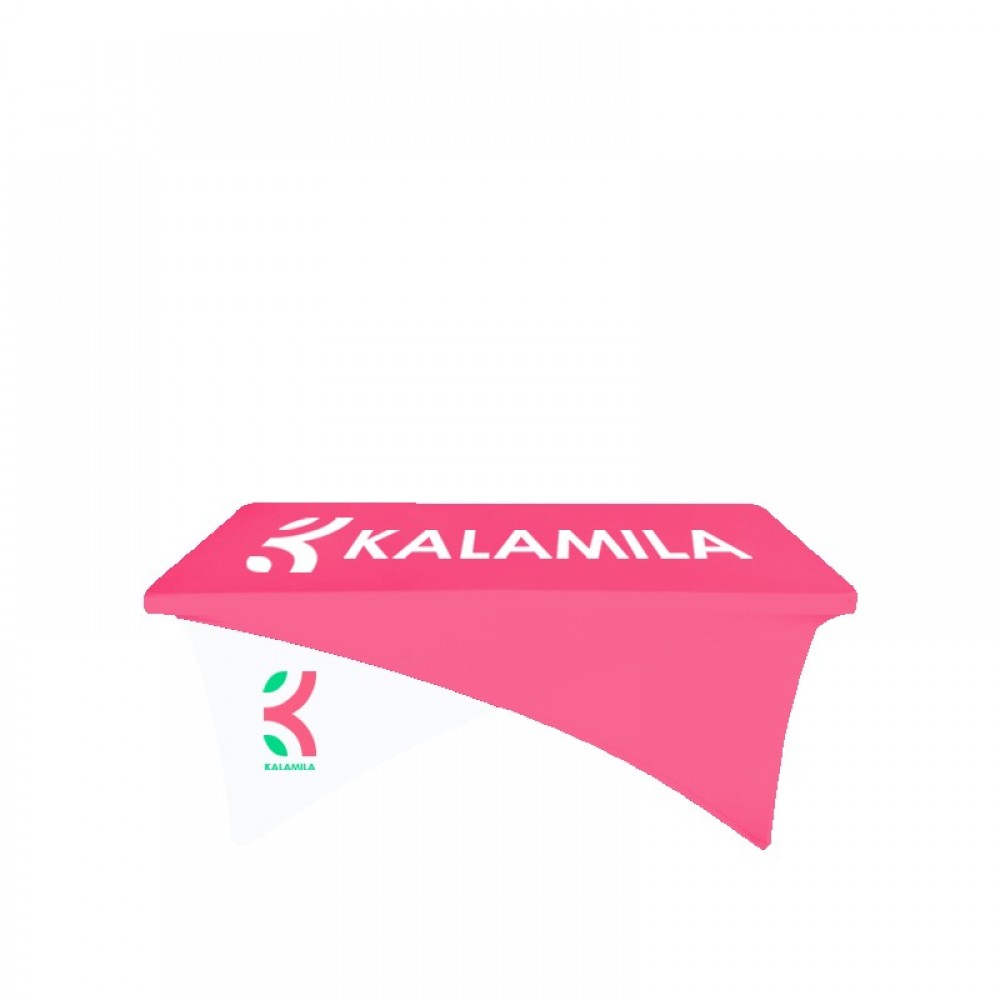 Custom 8FT Cross Over Trade Show Table Cover - Full Color Imprint Custom 8FT Cross Over Trade Show Table Cover - Full Color Imprint