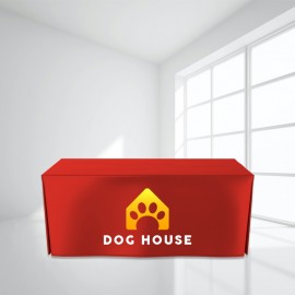 Personalized 8FT Open Corner Trade Show Table Cover - Full Color Imprint  Personalized 8FT Open Corner Trade Show Table Cover - Full Color Imprint