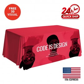 Personalized 6' Premium 4-Sided Table Throw