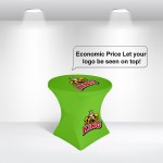 Custom Round Stretch Table Covers in Full Color - Small