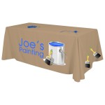 4ft x 30"T x 29"H - 4 Sided Standard Table Throws - Dye Sublimation - Made in the USA with Logo