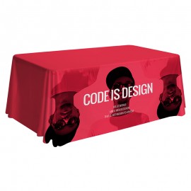 6' Premium 4-Sided Table Throw with Logo  6