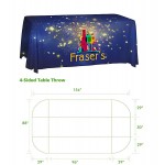 8'ft Sublimation Table Throw with Logo