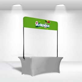 8' Full Color Table Top Banner - Small with Logo  8