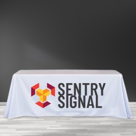 8' Trade Show Table Cover - Full Color Imprint with Logo