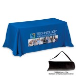 "Zenyatta 8" 4-Sided Throw Style Table Cover Throw (Full Color Imprint) with Logo