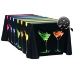 8' Fully Dye Sublimated Liquid Repellant Table Throw with Logo