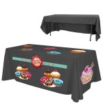 6 ft. x 30"T x 29"H - 3 Sided Economy Table Throw - Dye Sublimated - Made in the USA with Logo