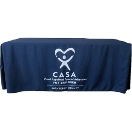Promotional Pleated Table Cover (8' x 2.5')  Promotional Pleated Table Cover (8