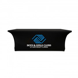 8' Closed-Back Zipper Stretch Dye Sublimated Printing Table Cover with Logo  8