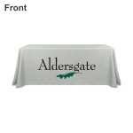 300D 6 ft 4-sided table throw for coming events with Logo