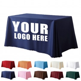 Promotional Solid Color Polyester Exhibition Tablecloth