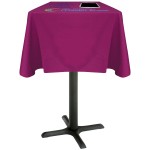 59" x 59" Square Table Cover with Logo