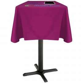 59" x 59" Square Table Cover with Logo  59" x 59" Square Table Cover with Logo