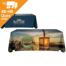 48 - Hour 6' Custom Throw Style Table Cover with Logo