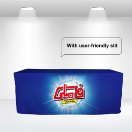 Personalized 6' Pleated Table Covers in Full Color Overall  Personalized 6