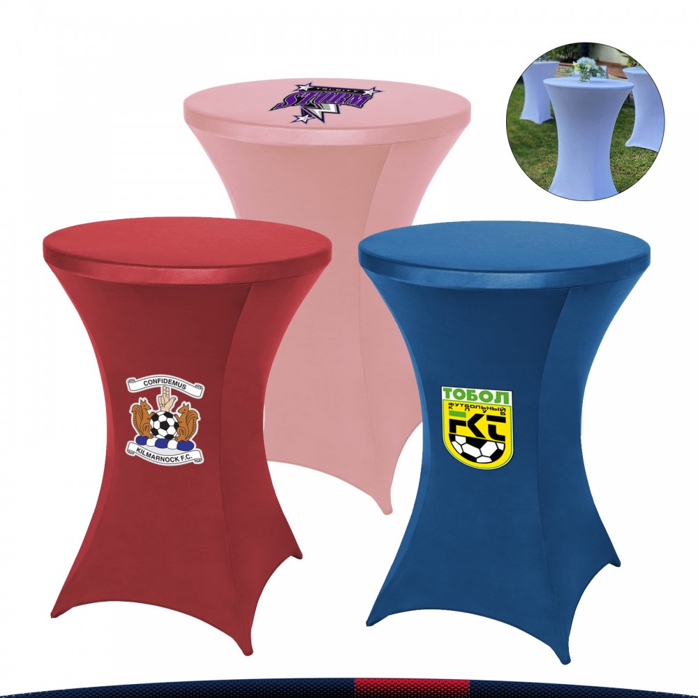 Quok Round Stretch Table Cover with Logo