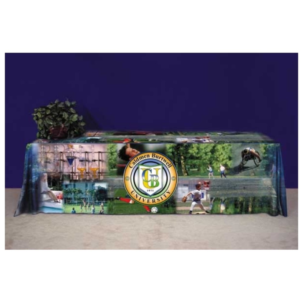 Custom Printed 6' Economy Poly Poplin Display Cloths with Dye Sublimation