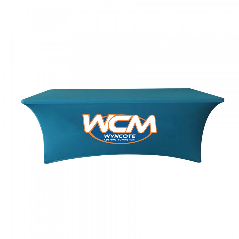 Custom 8 Ft Closed-back Zipper Table Cloth With Logo Custom 8 Ft Closed-back Zipper Table Cloth With Logo