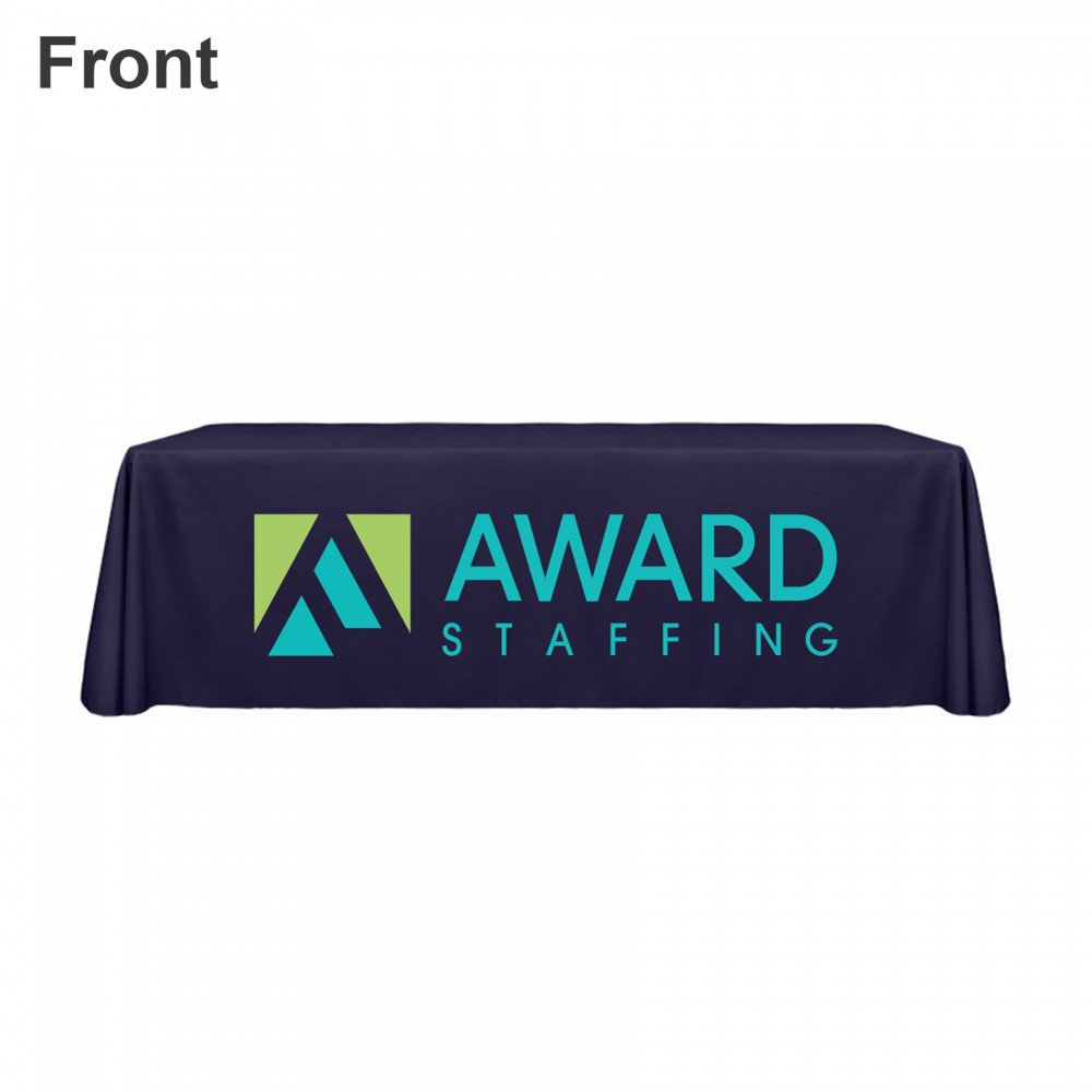 Logo Branded 6 Ft 8 Ft Convertible Table Cloth Logo Branded 6 Ft 8 Ft Convertible Table Cloth