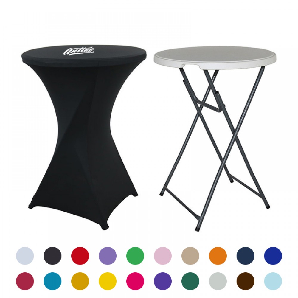 Round Spandex Tablecloth Tablecover with Logo