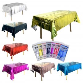 Customized Rectangular Disposable Foil Tablecloth