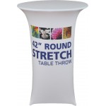 42" Round Stretch Table Throw (30" Diameter) with Logo