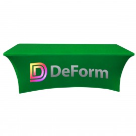 Custom 8' Stretch Table Cover (3-sided)  Custom 8
