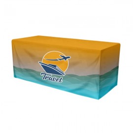 IMPORT 8' Fitted Open-Back Full-Color Table Throw with Logo
