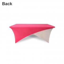 Customized 6' Cross Over Stretch Nice Table Cover  Customized 6