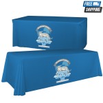 6'/8' Convertible Premium Table Throw (Full Color Dye Sublimation) with Logo