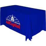 6' Draped Table Throw (2 Color Print) with Logo