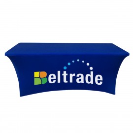 6' Stretch Table Cover (3-sided) with Logo  6