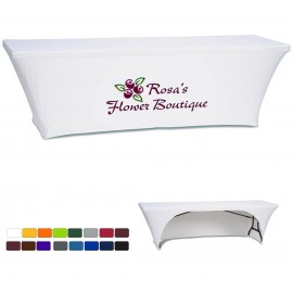 8'ft Open-Back Ultra-Fit Table Cover - Sublimation with Logo  8